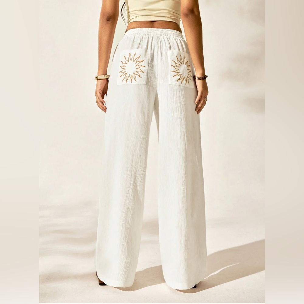 Boho Celestial Sun Print Pants - Picture 3 of 7